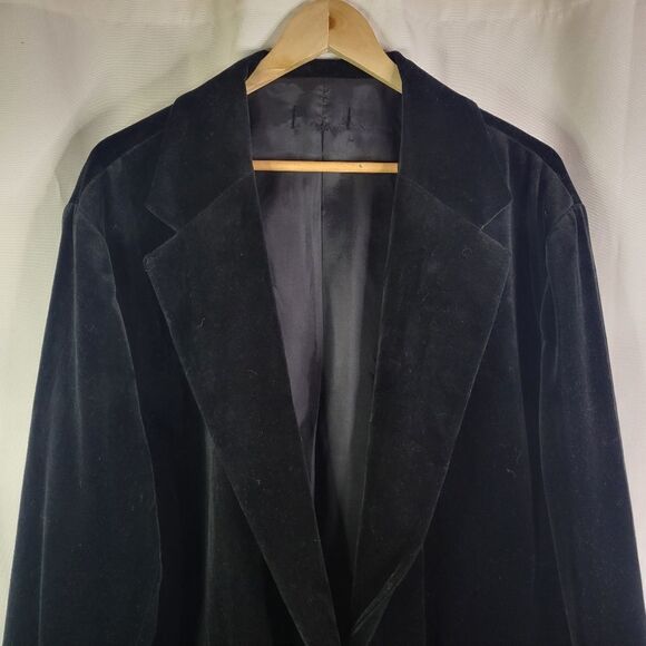 Plus Vintage Velvet Blazer Jacket - Picture 3 of 16